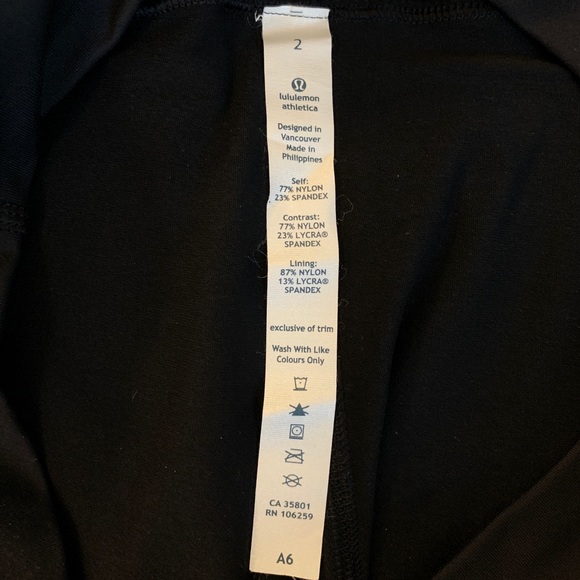 Lululemon Skort Shorts Black EUC 2 - Picture 10 of 10